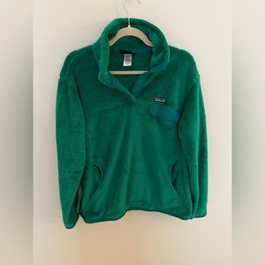 Patagonia Green Re-Tool Snap Fleece Pullover. Size XL.